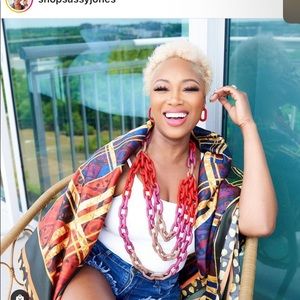 In Search of Sassy Jones Red Zaria Necklace